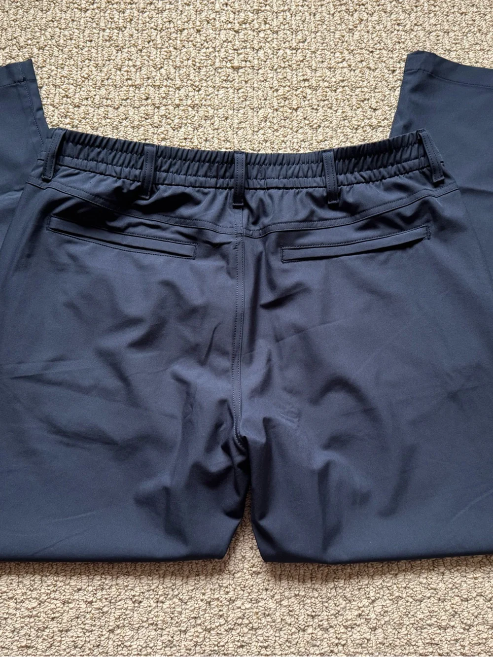 Marc New York Andrew Mark Men's Navy Blue Performance Wrinkle Free Office Chinos